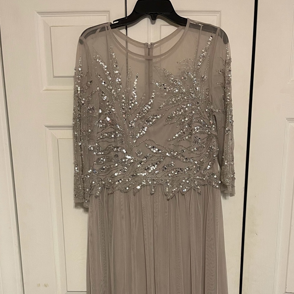 Adrianna Papell gray dress